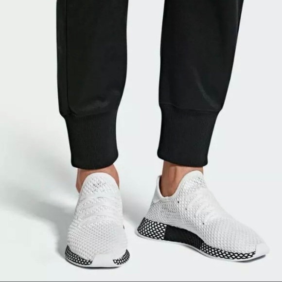 Adidas Deerupt Runner Black/White Athletic Shoes - Picture 8 of 8